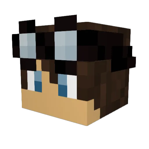 smrtfule Minecraft avatar head, 3D render