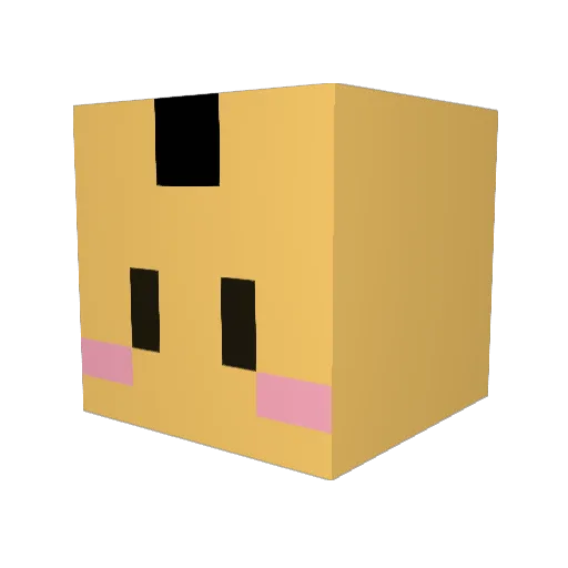 smryna Minecraft avatar head, 3D render