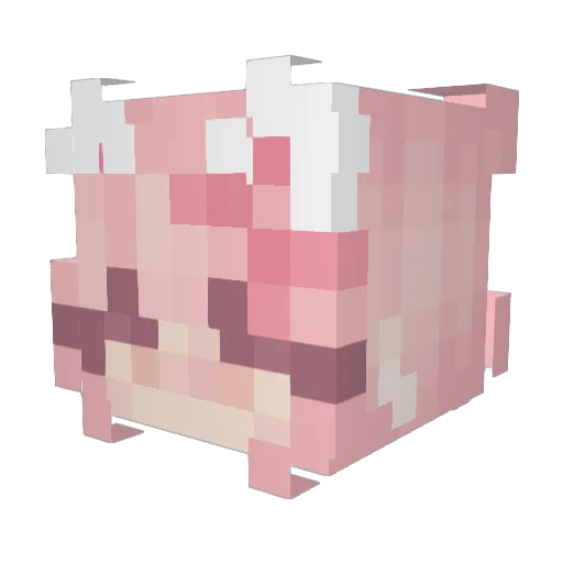 smsv Minecraft avatar head, 3D render