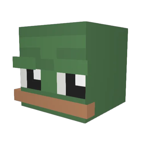 smug184 Minecraft avatar head, 3D render