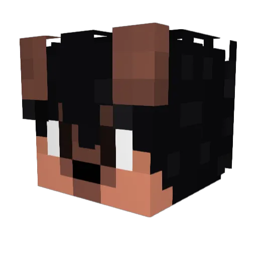 smugay Minecraft avatar head, 3D render