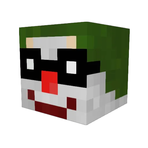 smuggywizard Minecraft avatar head, 3D render