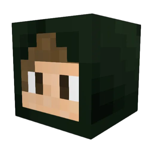 smunro Minecraft avatar head, 3D render
