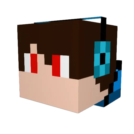 smurf5809 Minecraft avatar head, 3D render