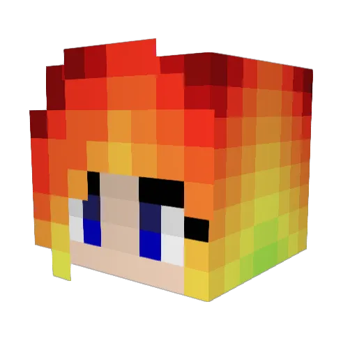 smurfbunny Minecraft avatar head, 3D render