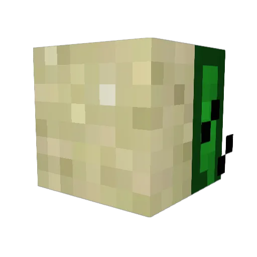 smurfchild_ Minecraft avatar head, 3D render