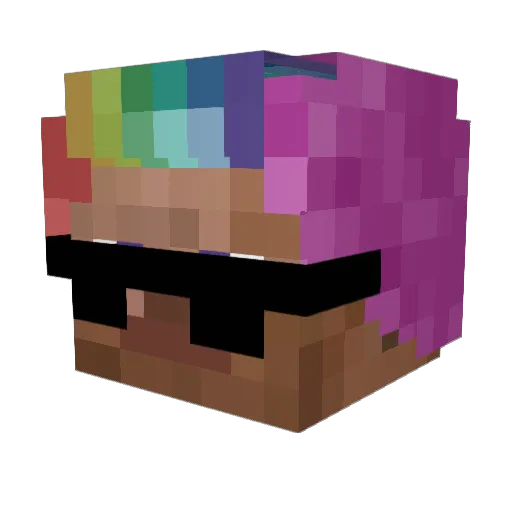 smurfdeantu Minecraft avatar head, 3D render