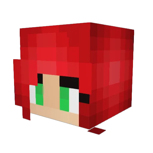 smurfette007 Minecraft avatar head, 3D render