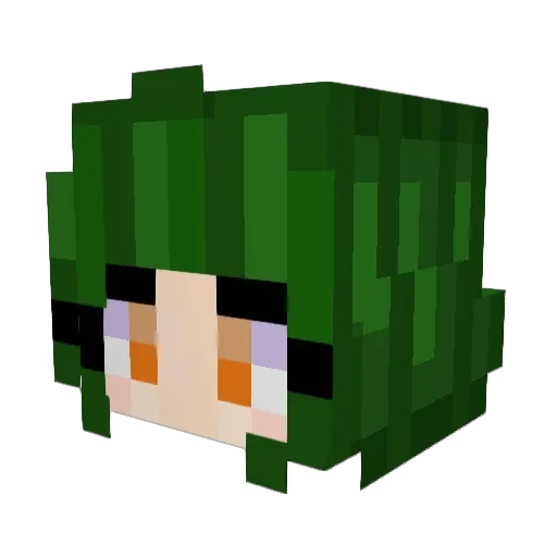 smurusmu Minecraft avatar head, 3D render