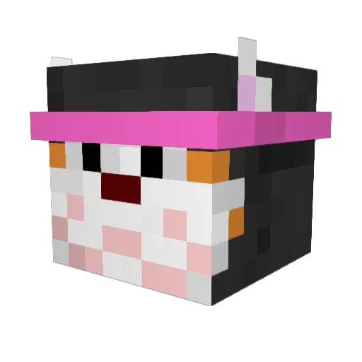 smushXD Minecraft avatar head, 3D render