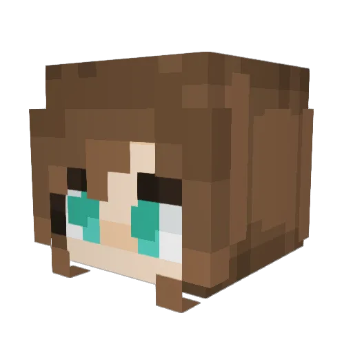 smxg Minecraft avatar head, 3D render