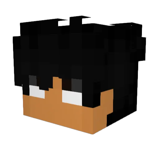 smxkey Minecraft avatar head, 3D render