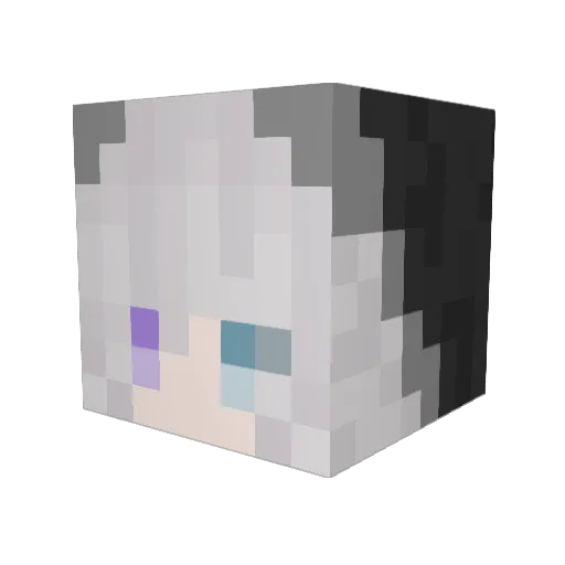 smyhw Minecraft avatar head, 3D render