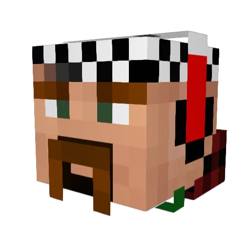 smyt Minecraft avatar head, 3D render