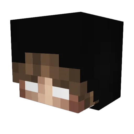sn0vy Minecraft avatar head, 3D render