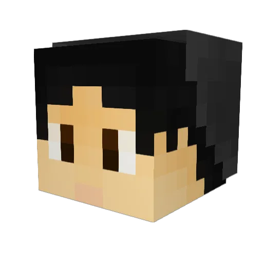 sn0w141 Minecraft avatar head, 3D render
