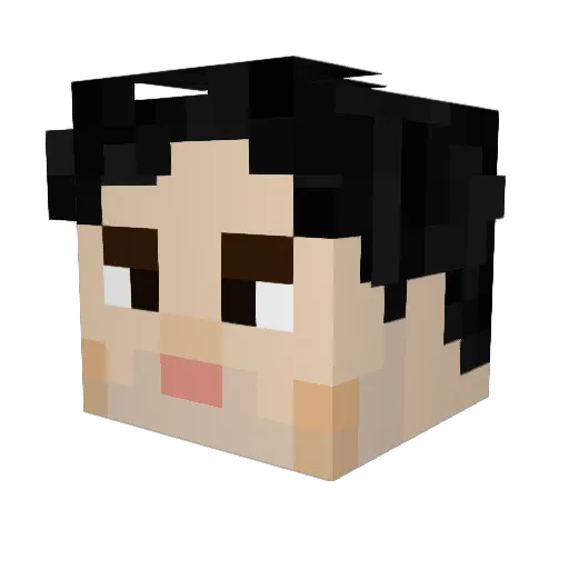 sn0wyber Minecraft avatar head, 3D render