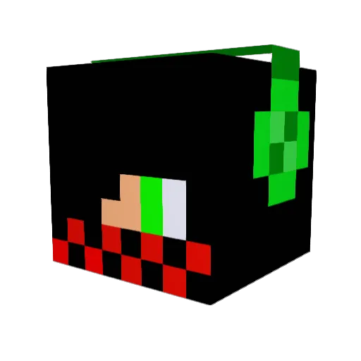 sn4ck03 Minecraft avatar head, 3D render