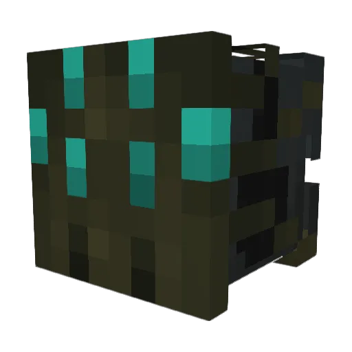 sn7_____________ Minecraft avatar head, 3D render