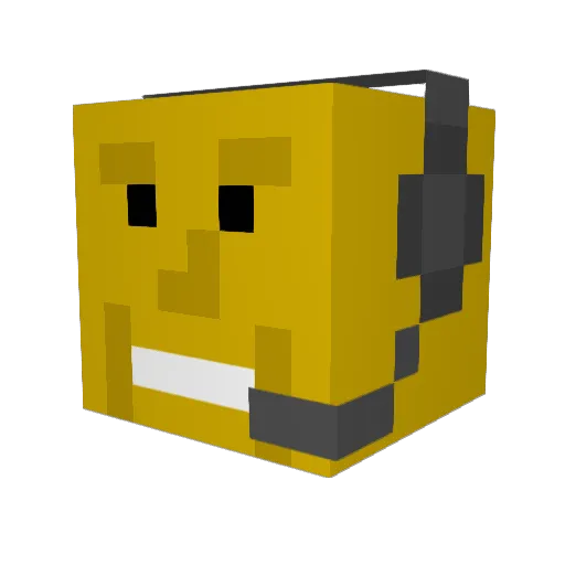 snaata Minecraft avatar head, 3D render