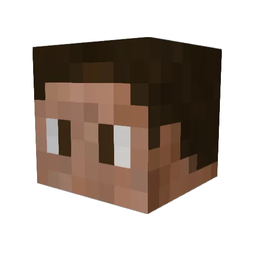 snabian Minecraft avatar head, 3D render