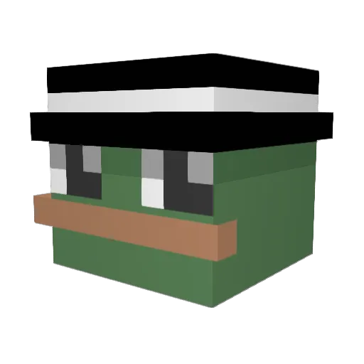 snack_akemi Minecraft avatar head, 3D render