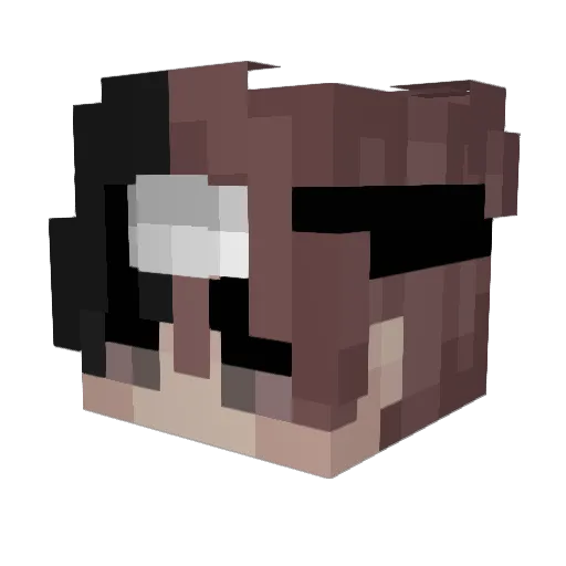 snacob2727 Minecraft avatar head, 3D render