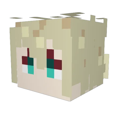snailkitteh Minecraft avatar head, 3D render
