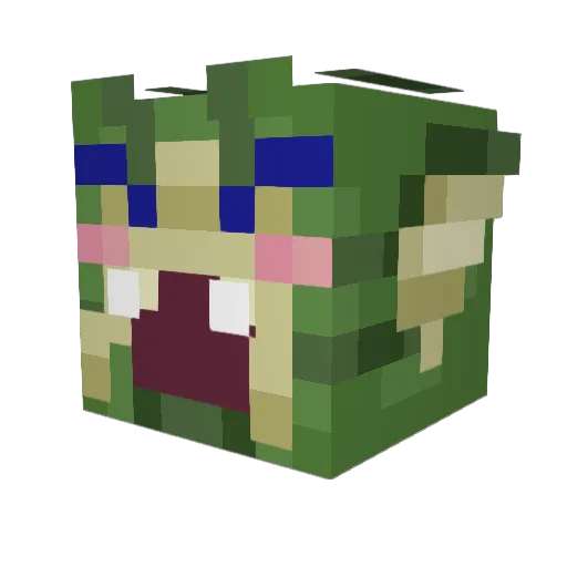 snailsby Minecraft avatar head, 3D render
