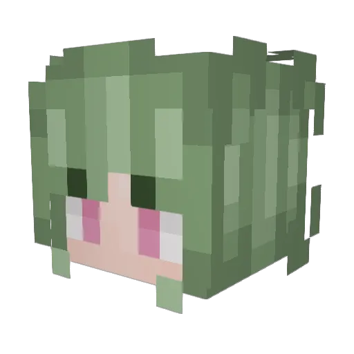 snailswithteeth Minecraft avatar head, 3D render