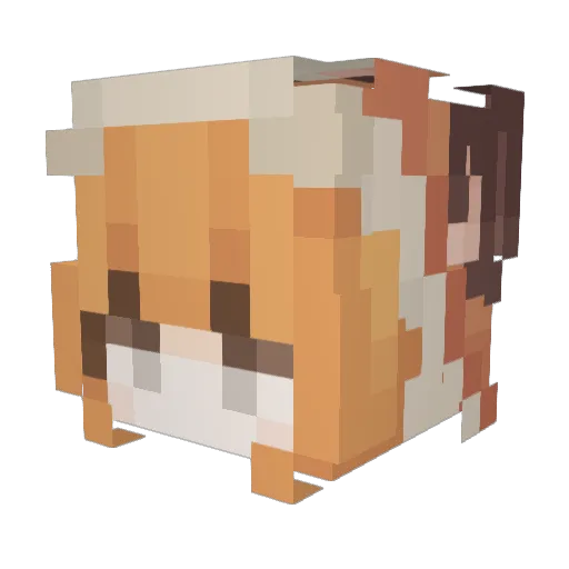 snailtechno Minecraft avatar head, 3D render