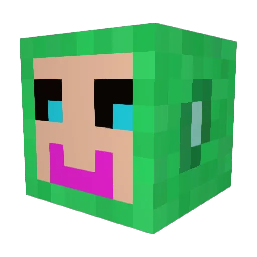 snajpix7k Minecraft avatar head, 3D render