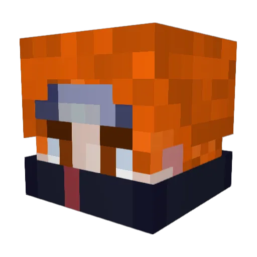 snake0325 Minecraft avatar head, 3D render