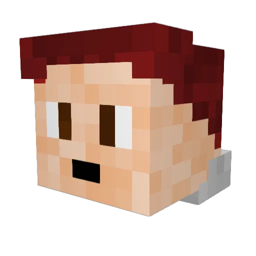 snake33200 Minecraft avatar head, 3D render
