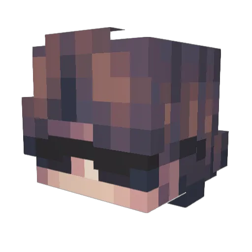 snake8nyc Minecraft avatar head, 3D render