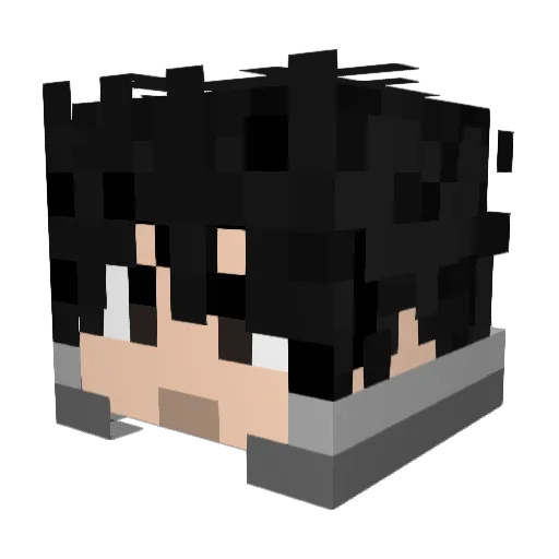 snake_mg Minecraft avatar head, 3D render