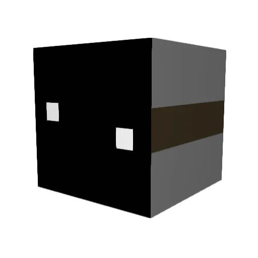 snake_official Minecraft avatar head, 3D render