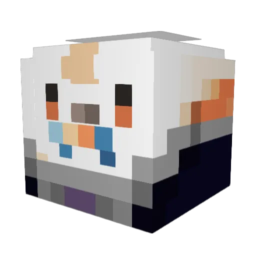 snake_r_d Minecraft avatar head, 3D render
