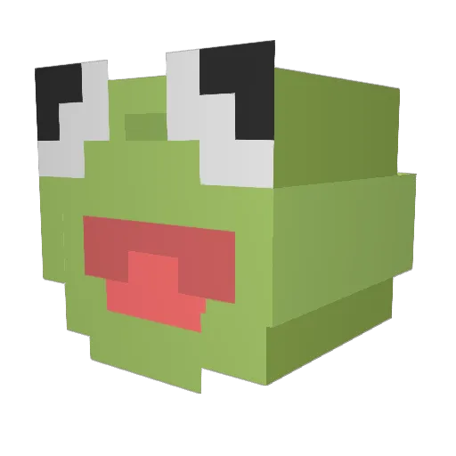 snakename Minecraft avatar head, 3D render