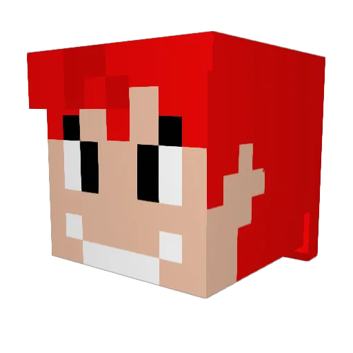 snakesiii Minecraft avatar head, 3D render