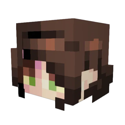 snakesweat Minecraft avatar head, 3D render