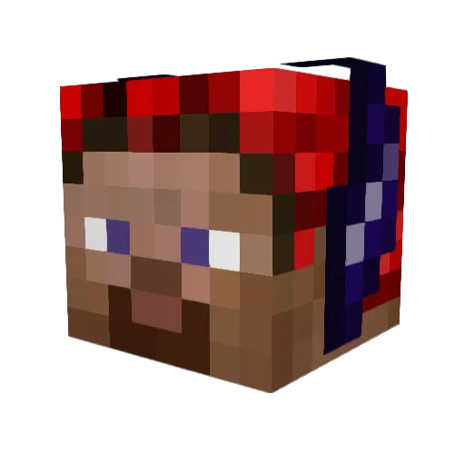 snakewa Minecraft avatar head, 3D render