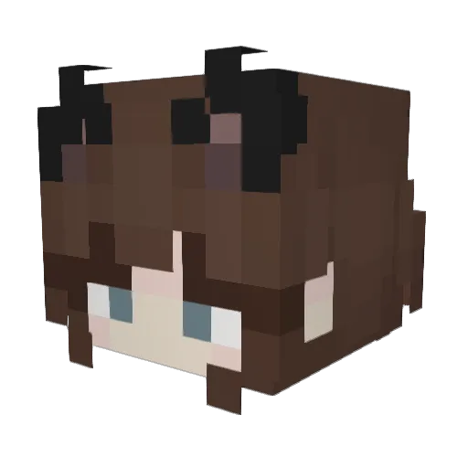snakkze Minecraft avatar head, 3D render