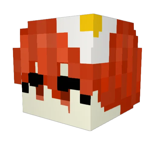 snalee_cute Minecraft avatar head, 3D render