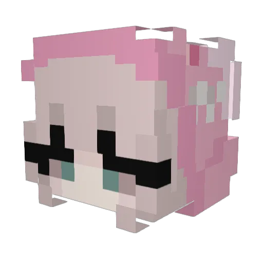 snallyy Minecraft avatar head, 3D render