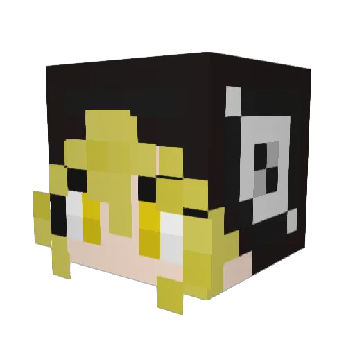 snannn Minecraft avatar head, 3D render