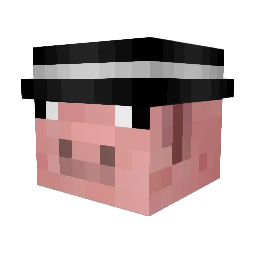 snap1977 Minecraft avatar head, 3D render