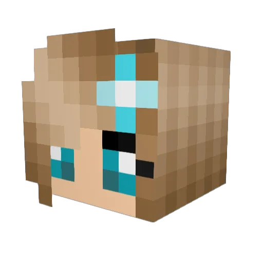 snap20 Minecraft avatar head, 3D render