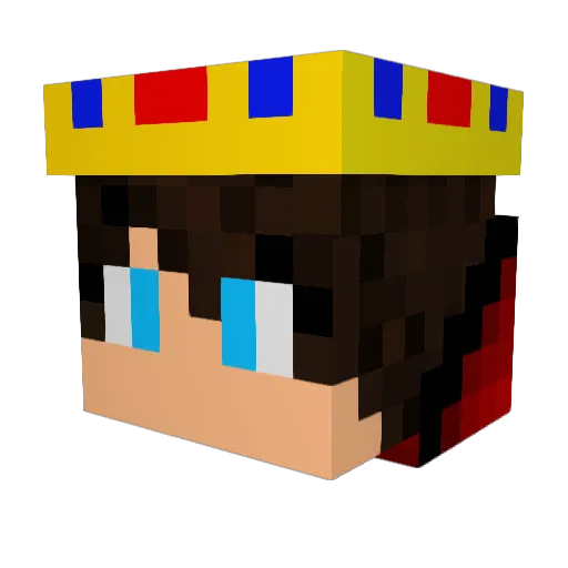 snapdeep Minecraft avatar head, 3D render