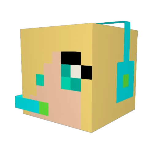 snapdragon5000 Minecraft avatar head, 3D render